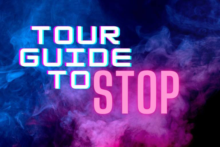 Tour guide to stop wording
