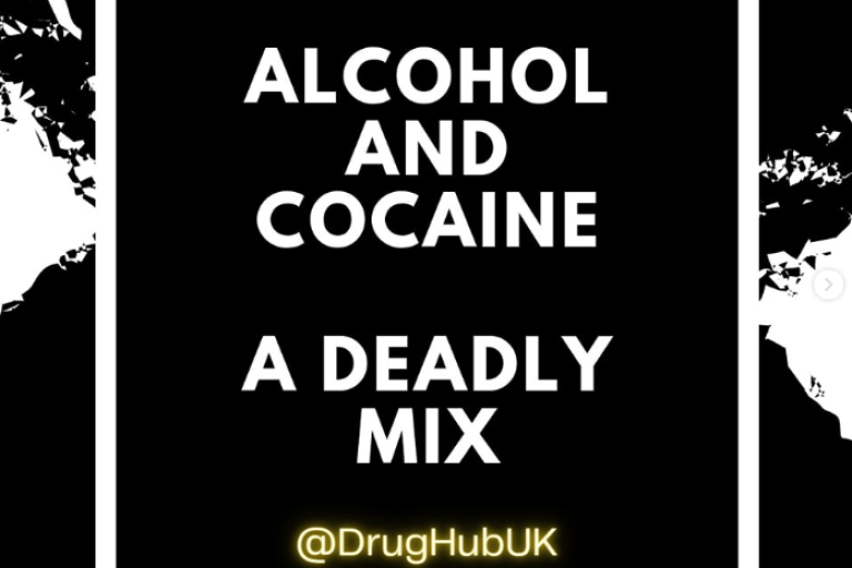 Cocaine and alcohol a deadly mix illustration