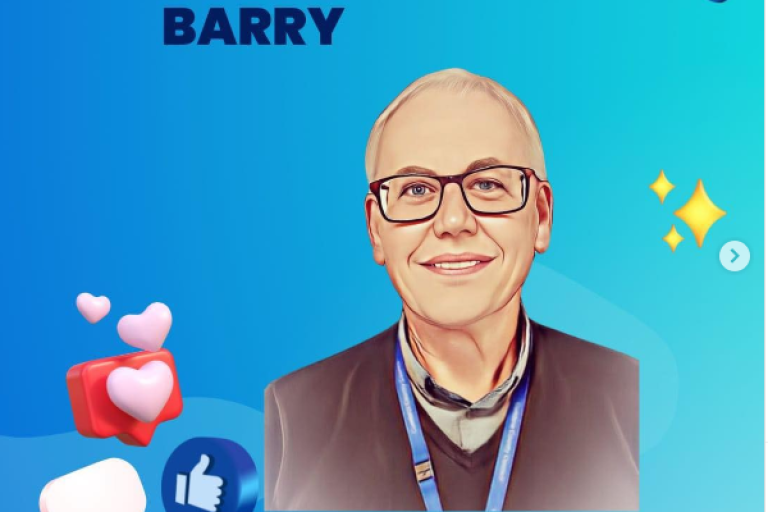 Meet the team illustration of Barry